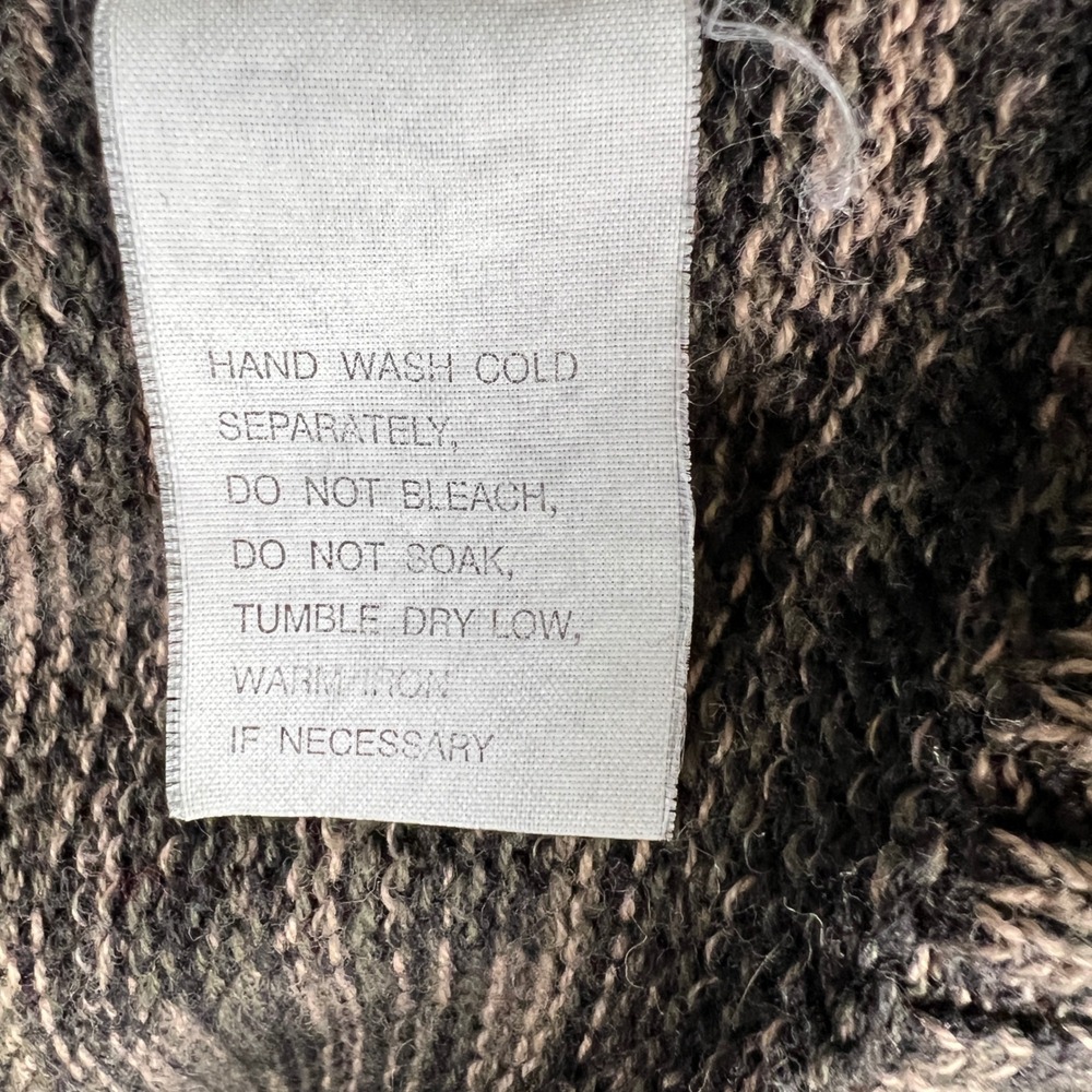 JEANNE PIERRE Neutral Marled Knit‎ Turtleneck Cotton Sweater Women's Size Large - Picture 6 of 7